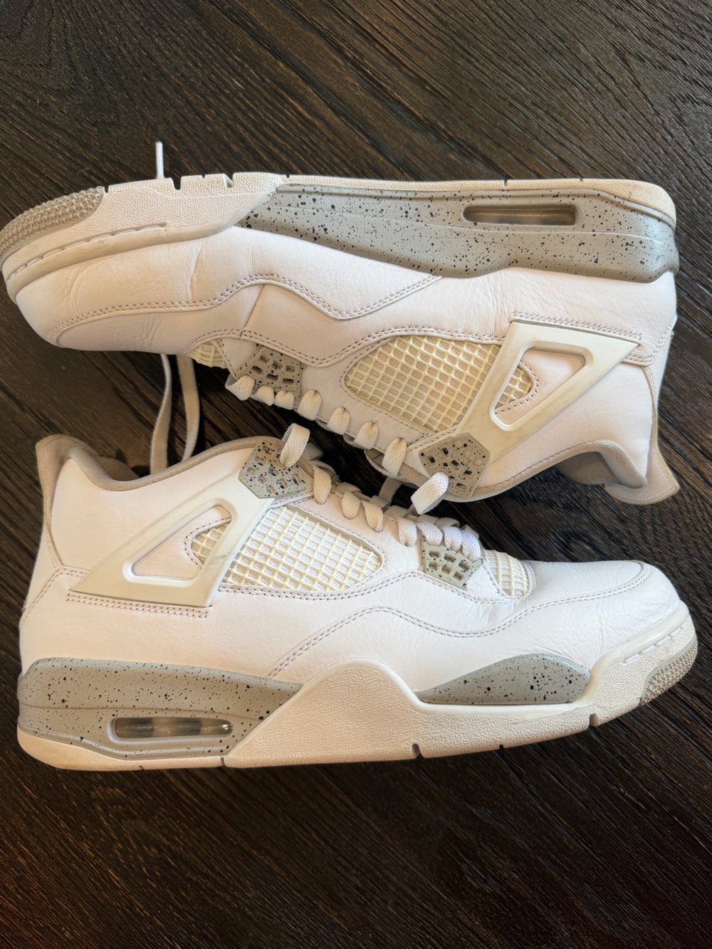 Nike Men's Air Jordan 4 Retro “White Oreo” Size 10.5